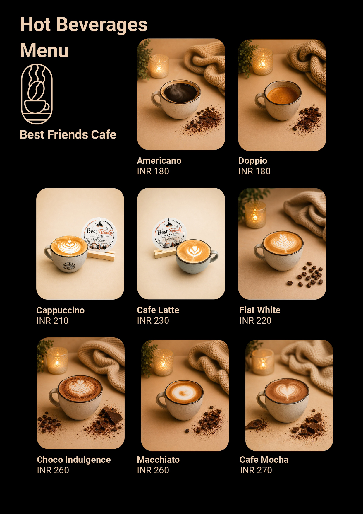 Beverages Menu